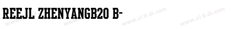 REEJl ZhenyanGB20 B字体转换